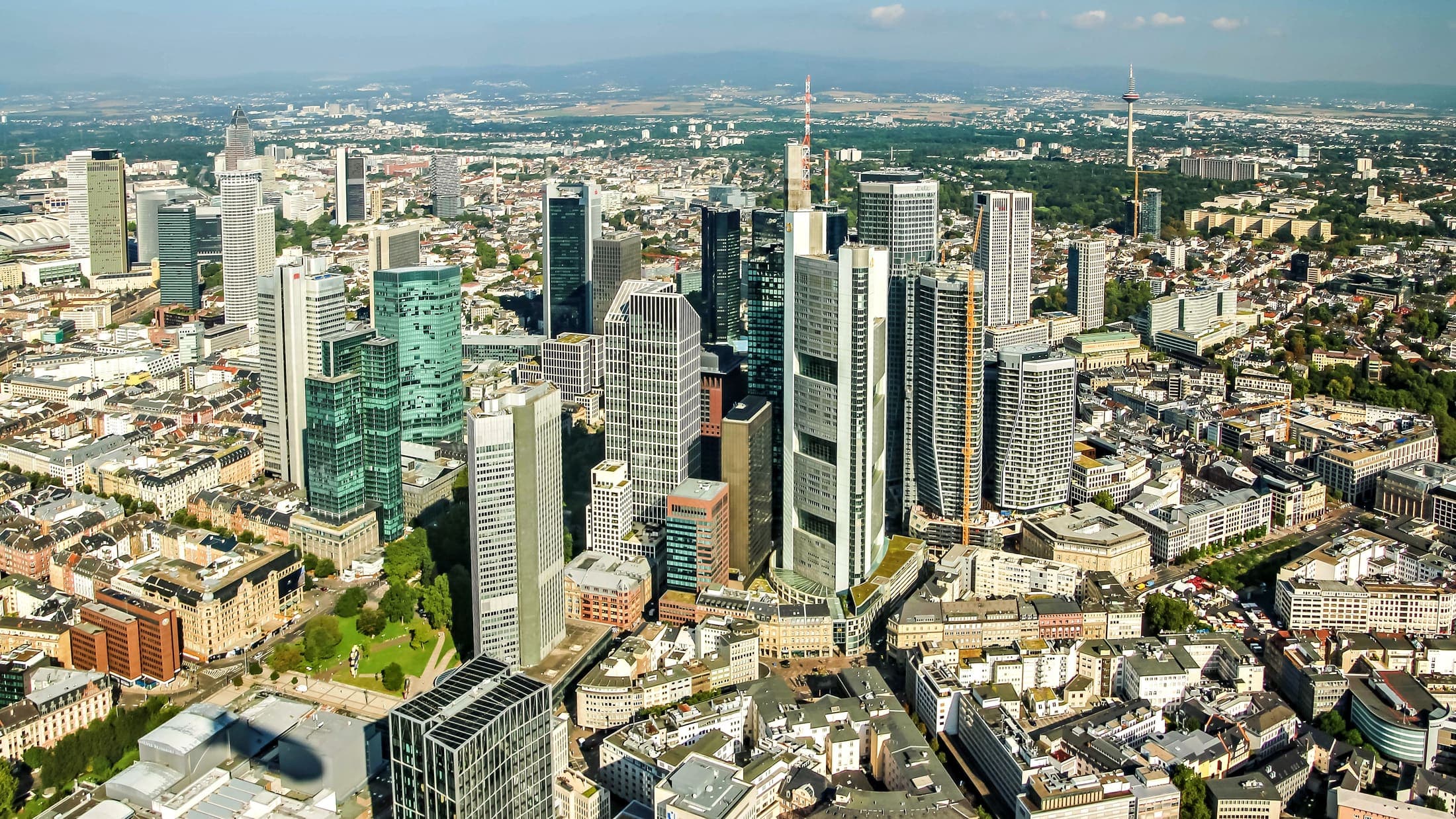Frankfurt am Main central business/banking district skyline