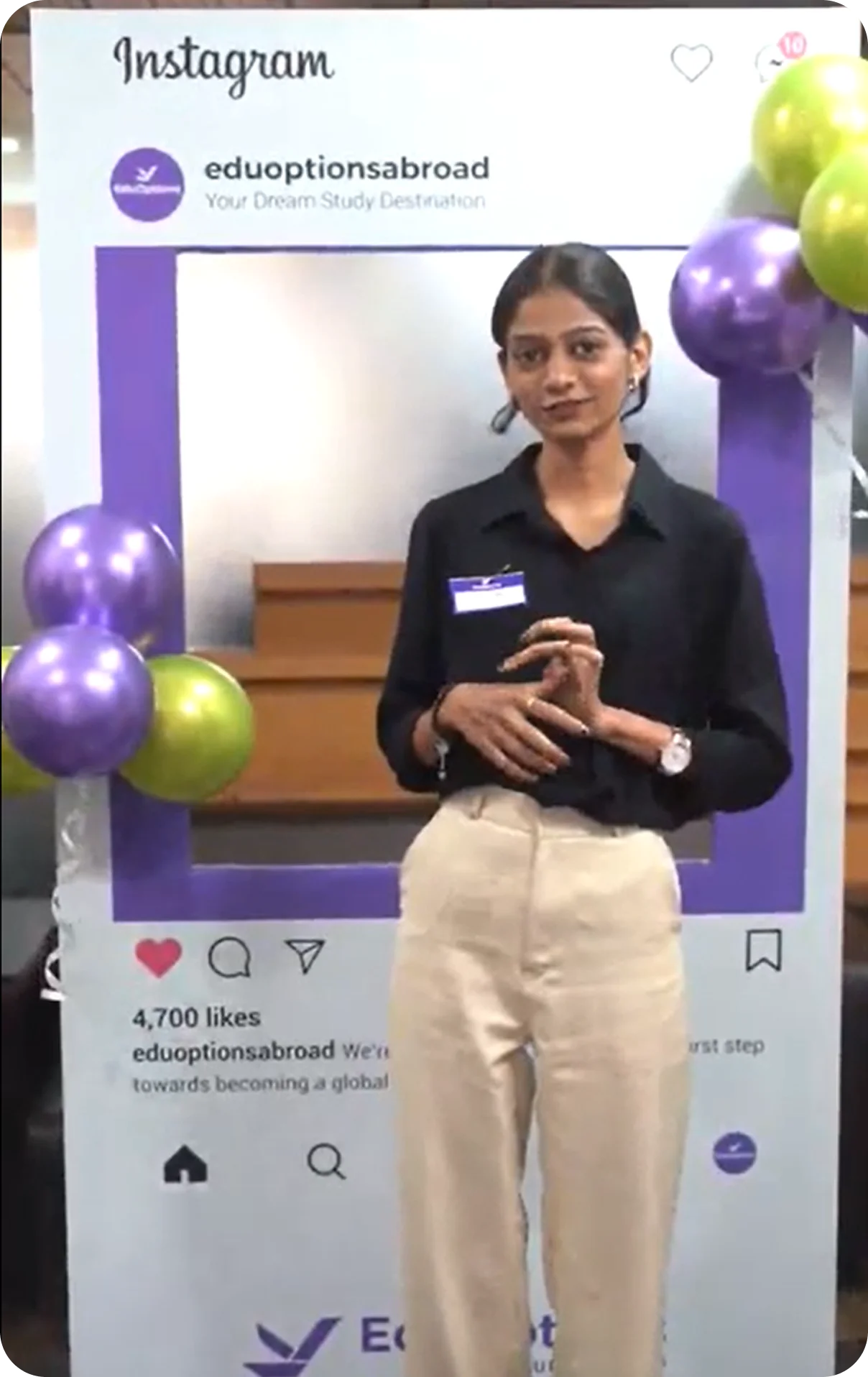 Aishwarya student testimonial video about studying abroad with EduOptions Germany