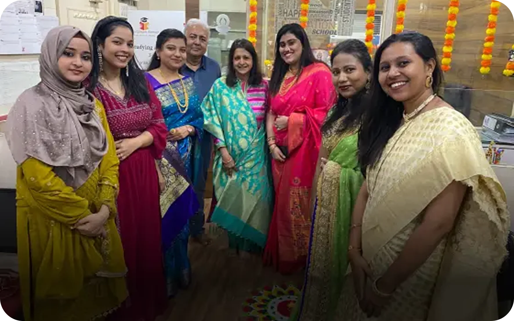 EduOptions Germany team celebrating Diwali at Mumbai office